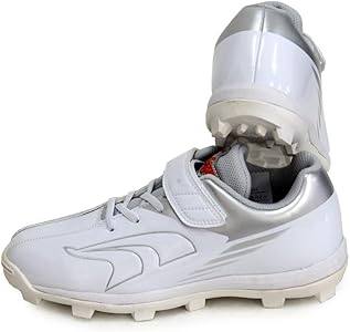 Amazon | クボタスラッガー SLUGGER ジュニア用スパイク 白 野球